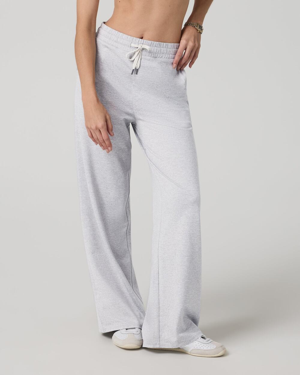 Vuori Halo Essential Wideleg Pant Pale Grey Heather S